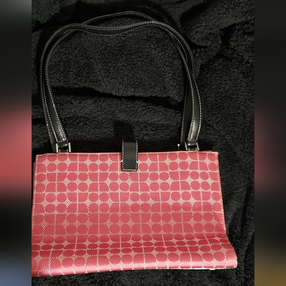 Vintage Kate Spade Sam Dot Noel Pink Shoulder Bag Tote Purse Classic - Picture 2 of 4
